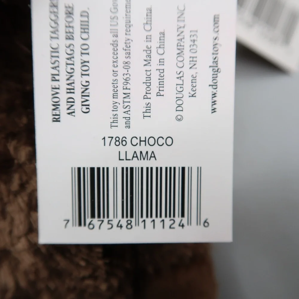2x DOUGLAS Toys Plush LLAMAS Alpacas Brown Tan White 10